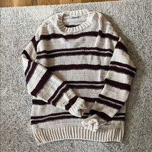 Zara knit sweater with stripes